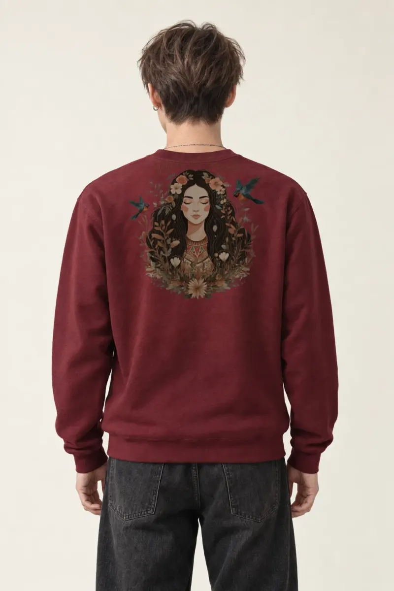 "Botanical Free Spirit" Heavy Blend Unisex Crewneck Sweatshirt