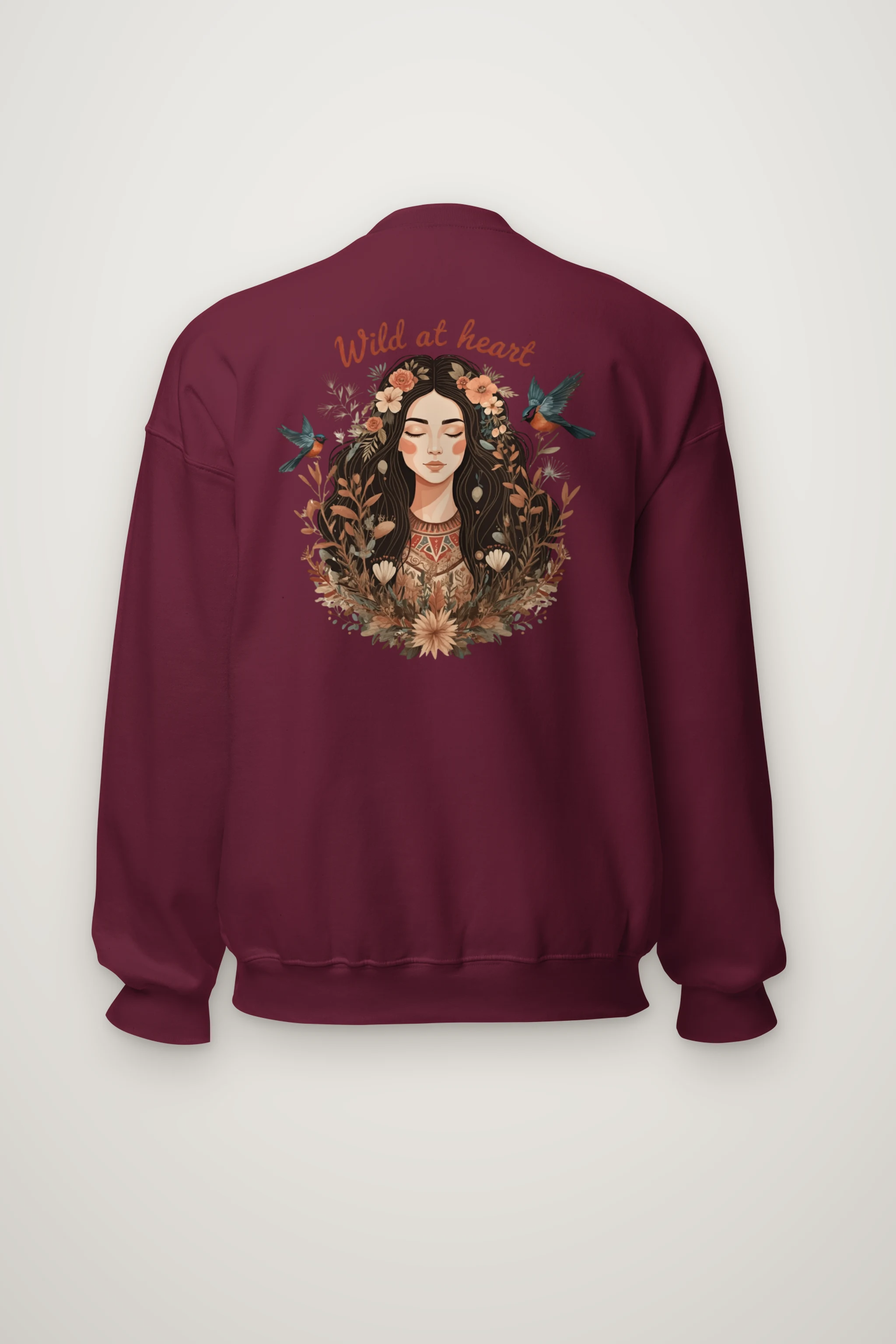 "Botanical Free Spirit" Heavy Blend Unisex Crewneck Sweatshirt
