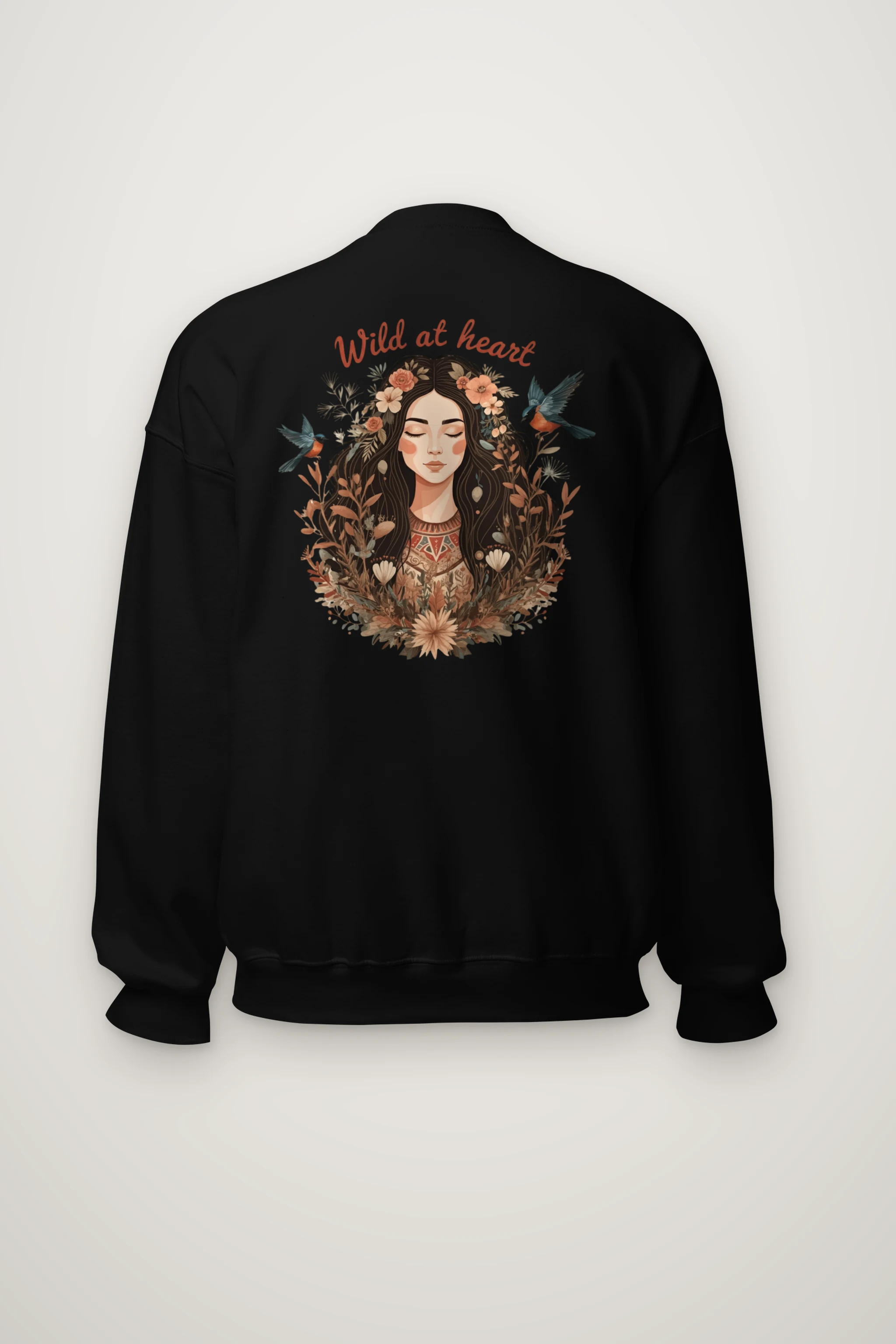 "Botanical Free Spirit" Heavy Blend Unisex Crewneck Sweatshirt