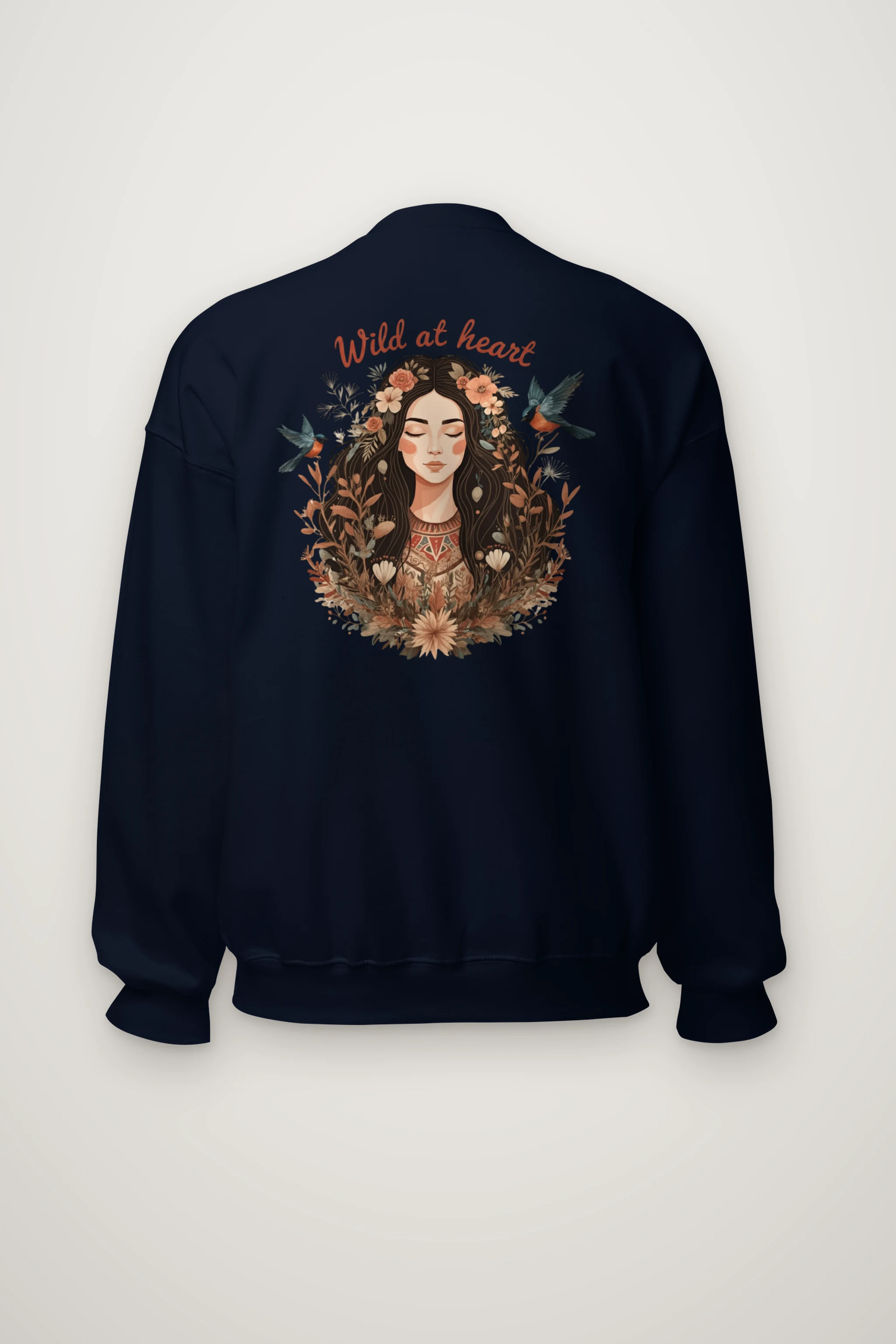 "Botanical Free Spirit" Heavy Blend Unisex Crewneck Sweatshirt
