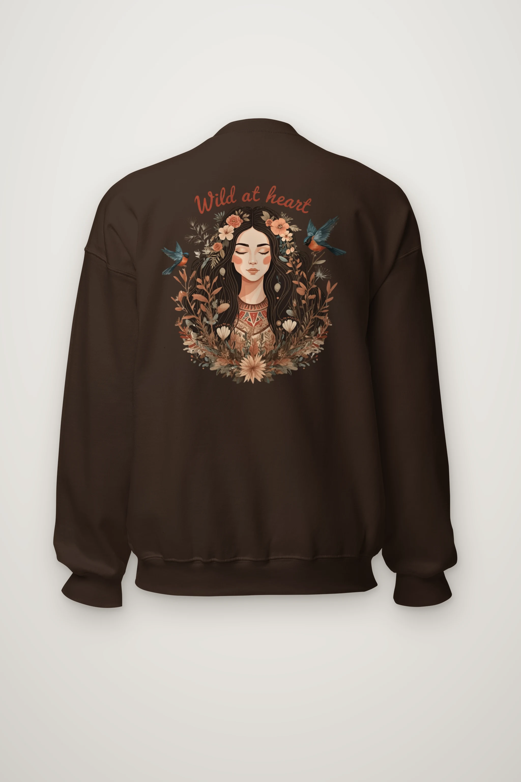 "Botanical Free Spirit" Heavy Blend Unisex Crewneck Sweatshirt
