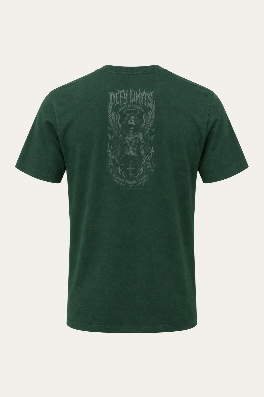 "Botanical Heraldic Crest" Heavyweight Unisex Crewneck T-shirt | Gildan 5000