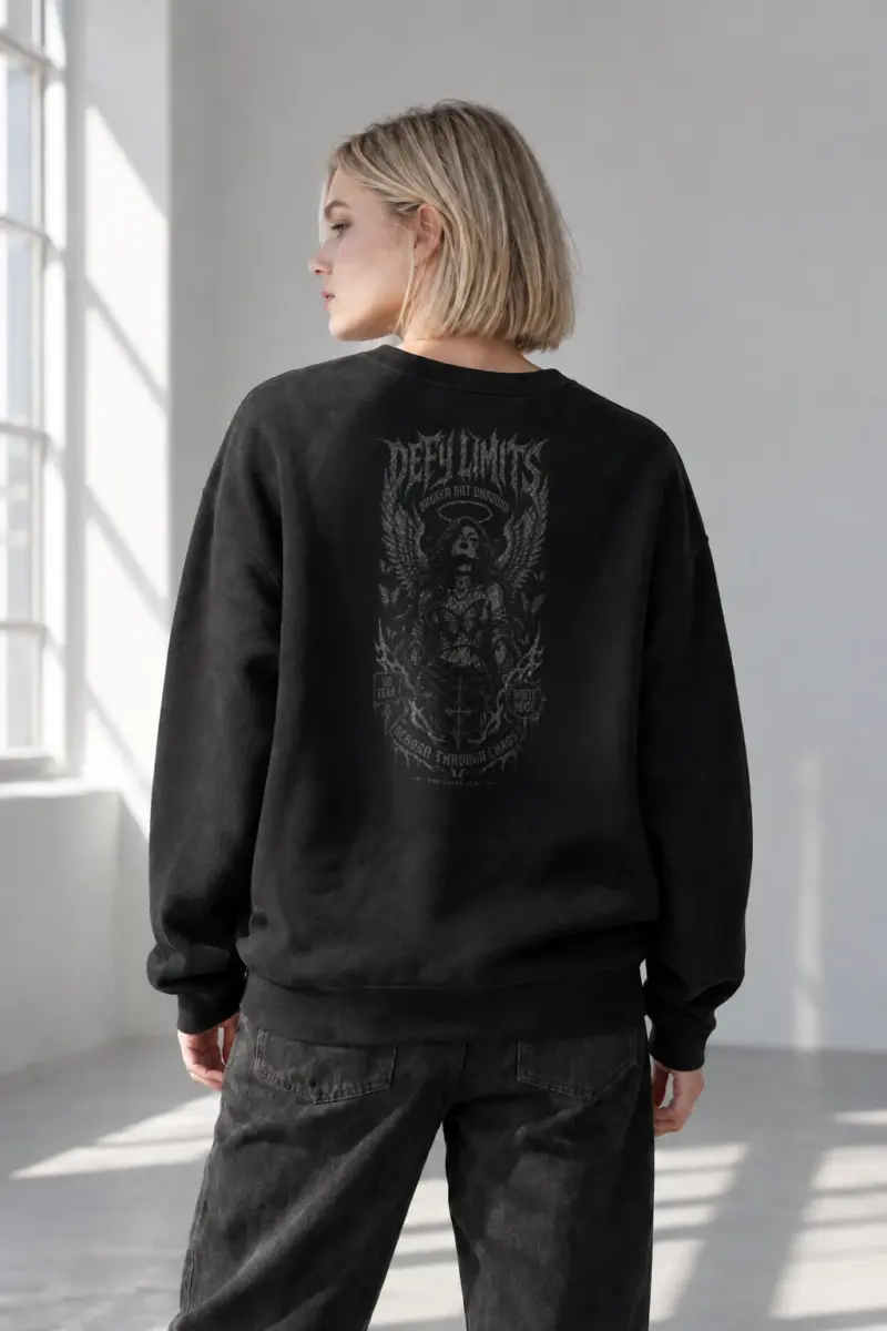 “Botanical Heraldry” Heavy Blend Unisex Crewneck Sweatshirt | Gildan 18000