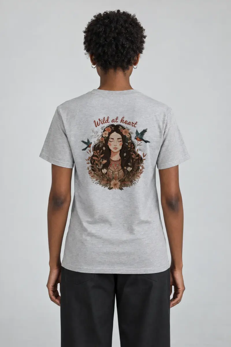 "Botanical Muse" Heavyweight Unisex Crewneck T-shirt | Gildan 5000
