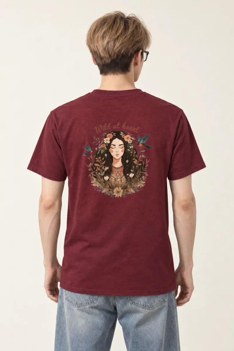 "Botanical Muse" Heavyweight Unisex Crewneck T-shirt