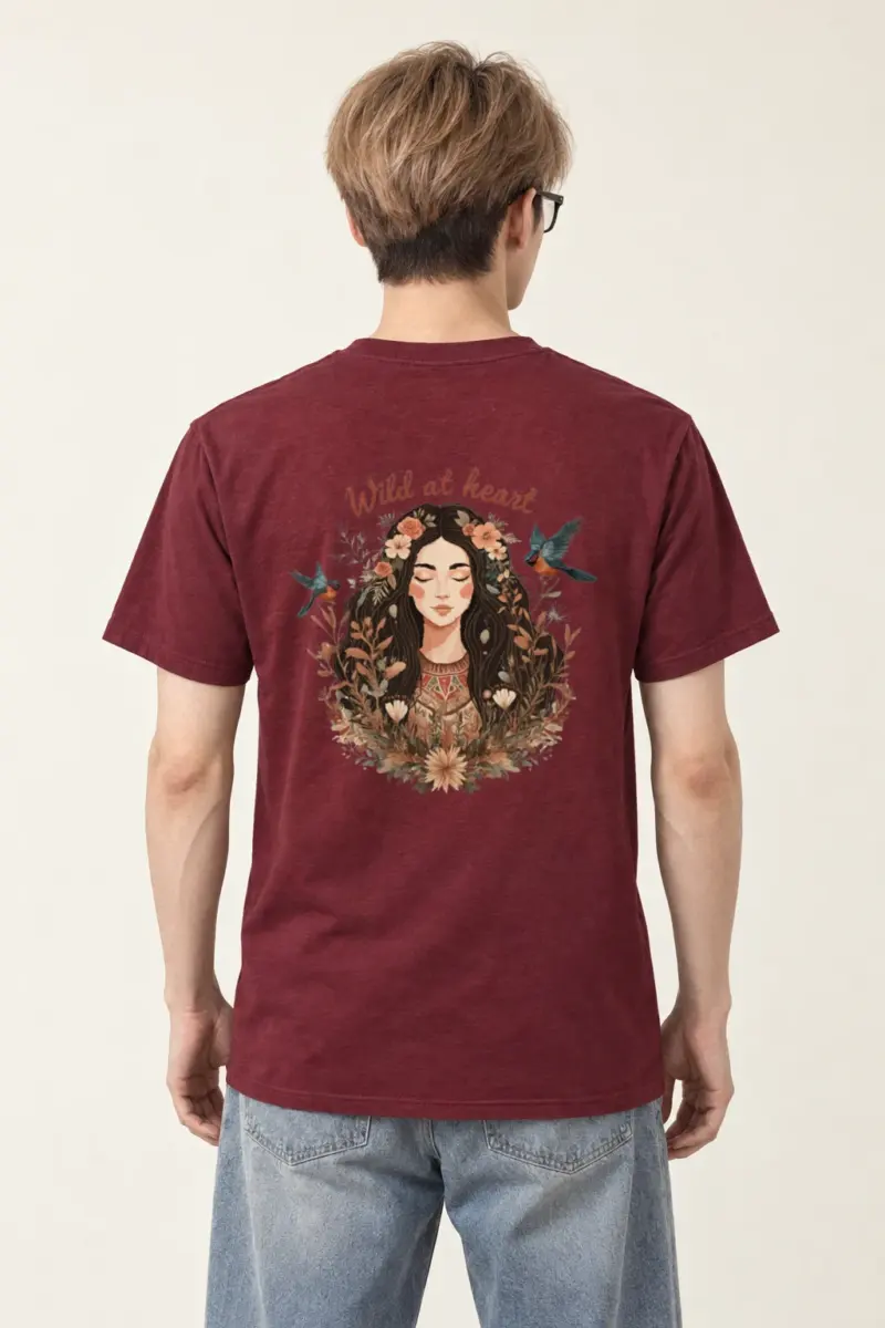"Botanical Muse" Heavyweight Unisex Crewneck T-shirt