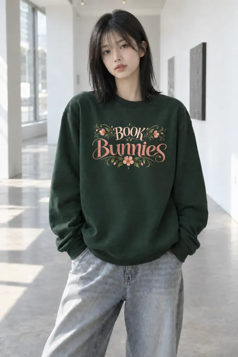"Botanical Reading Club" Heavy Blend Unisex Crewneck Sweatshirt | Gildan 18000