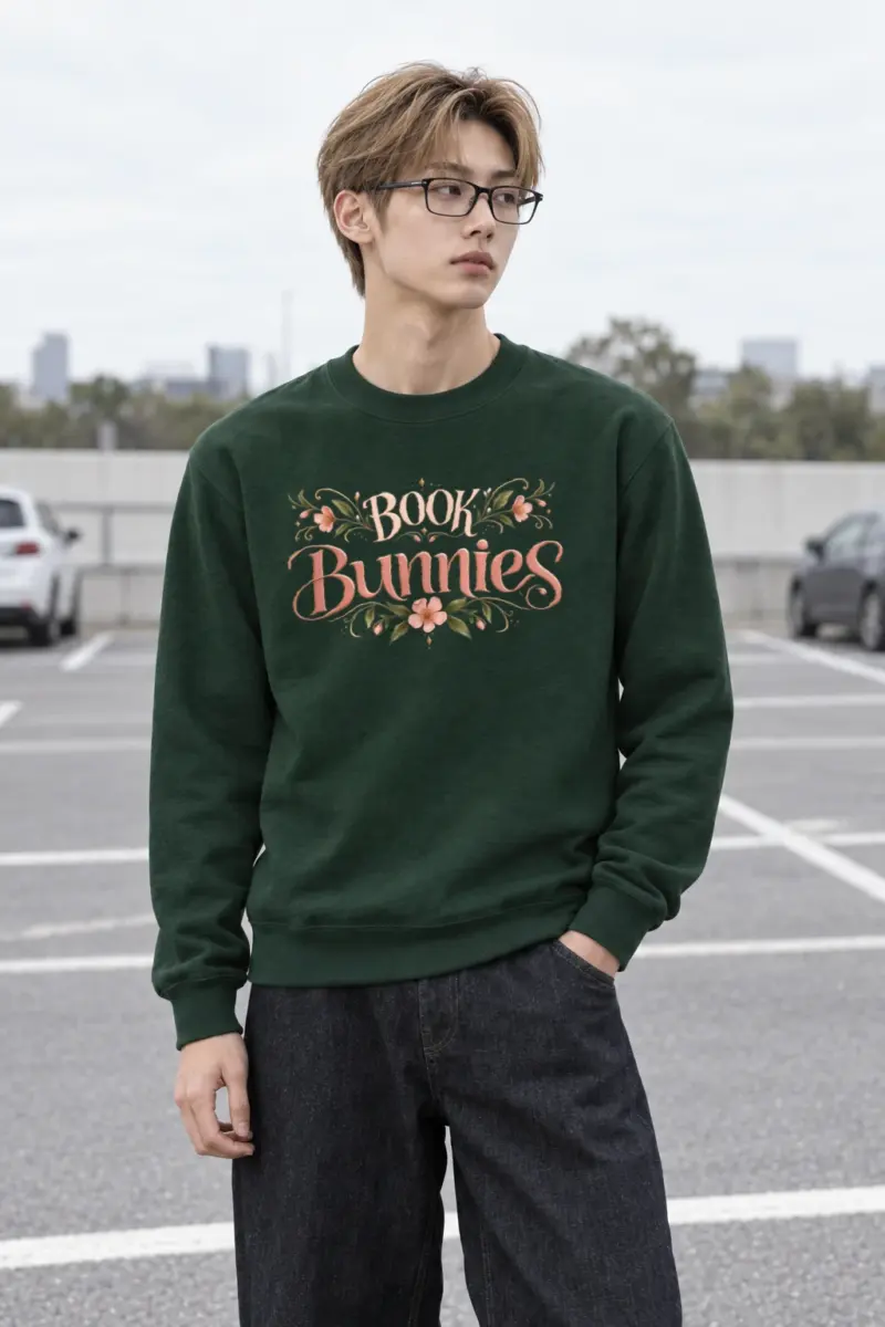 "Botanical Reading Club" Heavy Blend Unisex Crewneck Sweatshirt | Gildan 18000