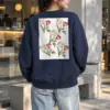 "Botanical Stem Repeat" Heavy Blend Unisex Crewneck Sweatshirt | Gildan 18000