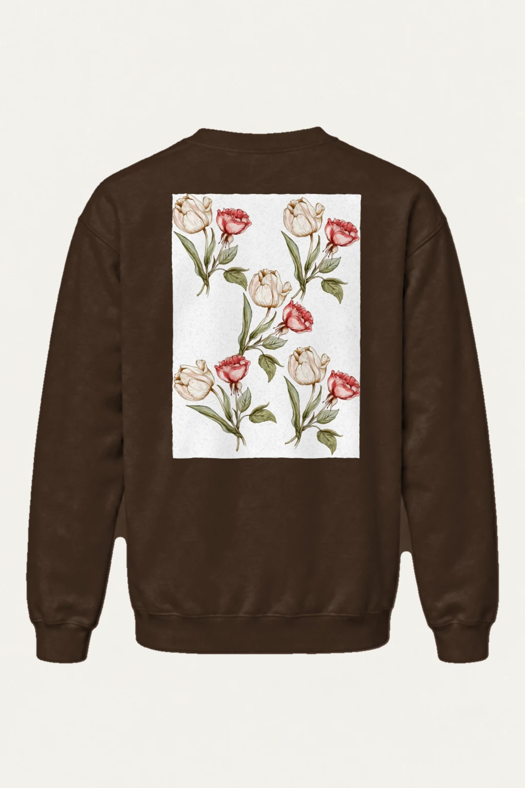 "Botanical Stem Repeat" Heavy Blend Unisex Crewneck Sweatshirt | Gildan 18000