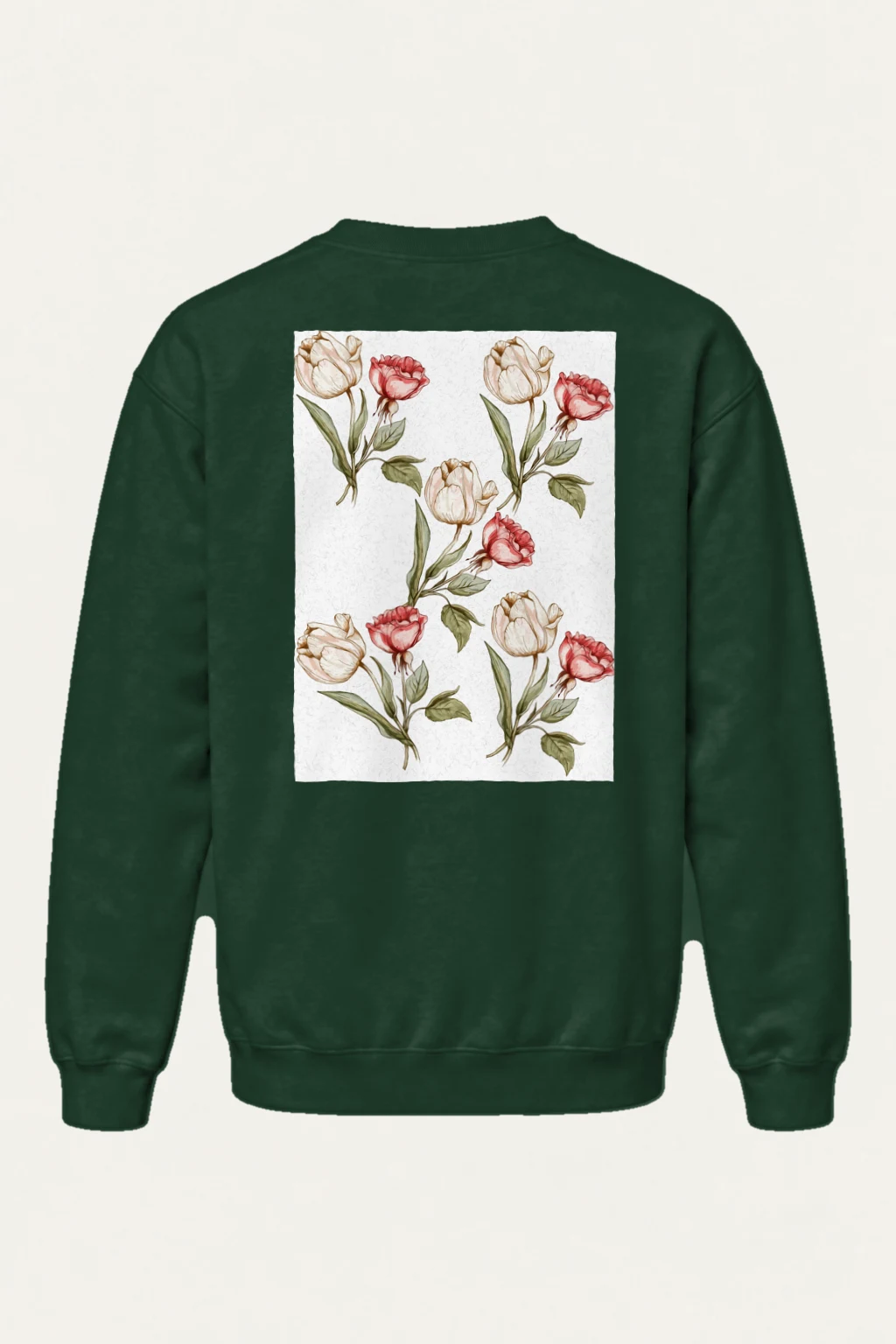 "Botanical Stem Repeat" Heavy Blend Unisex Crewneck Sweatshirt | Gildan 18000