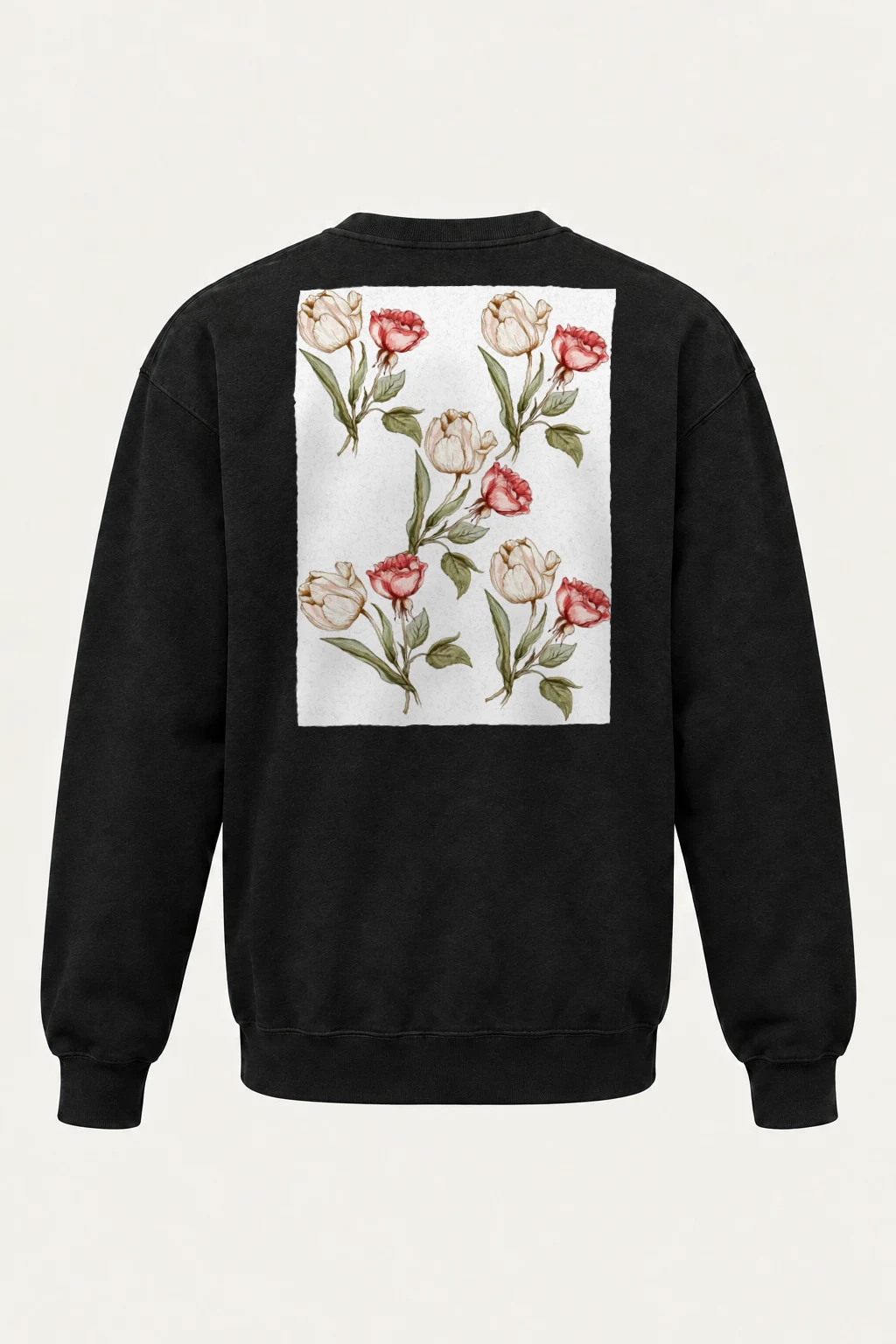 "Botanical Stem Repeat" Heavy Blend Unisex Crewneck Sweatshirt | Gildan 18000