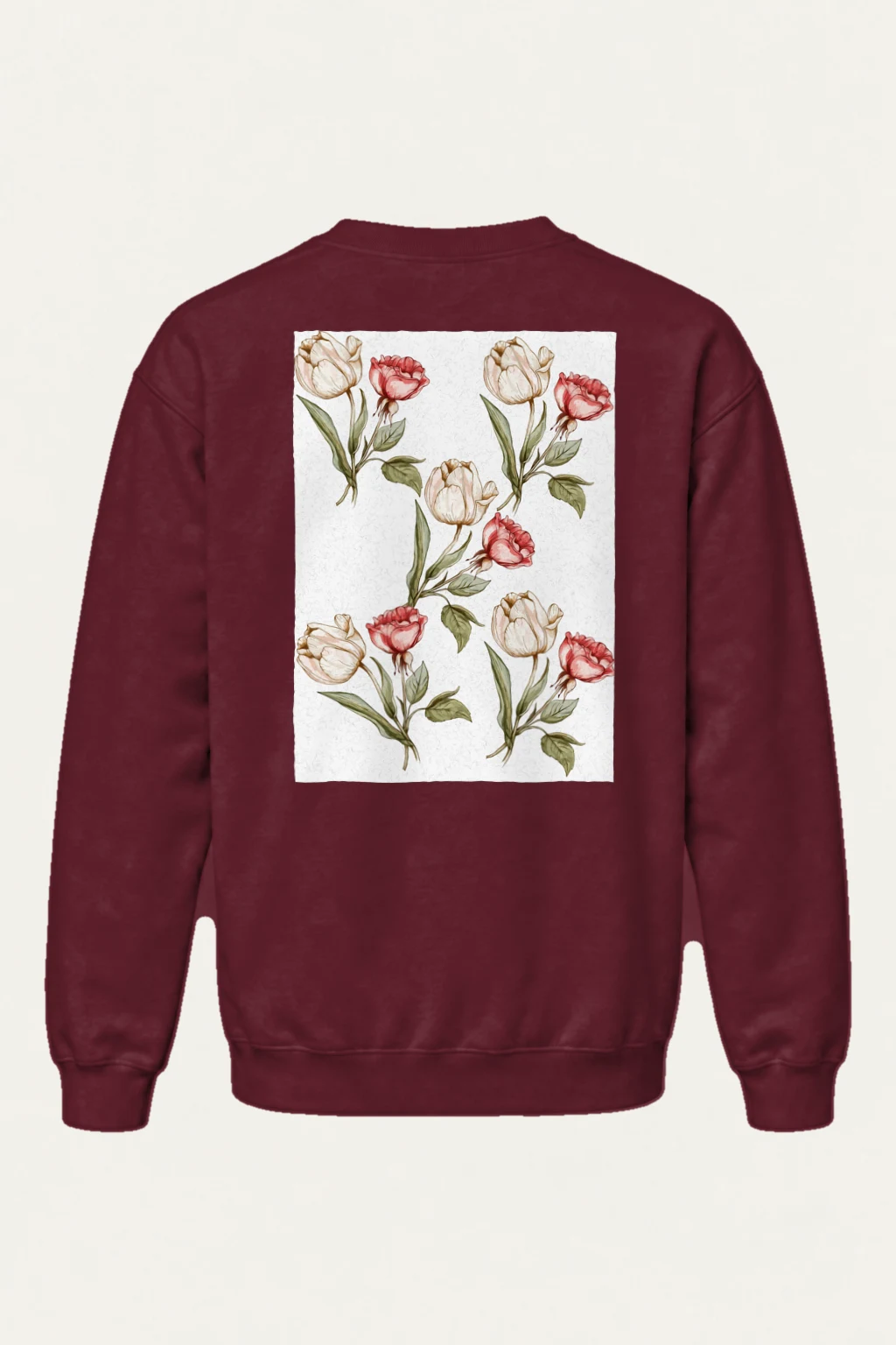"Botanical Stem Repeat" Heavy Blend Unisex Crewneck Sweatshirt | Gildan 18000