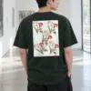 "Botanical Stem Repeat" Heavyweight Unisex Crewneck T-shirt | Gildan 5000