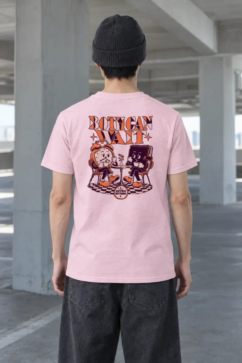 "Both Can Wait" Heavyweight Unisex Crewneck T-shirt