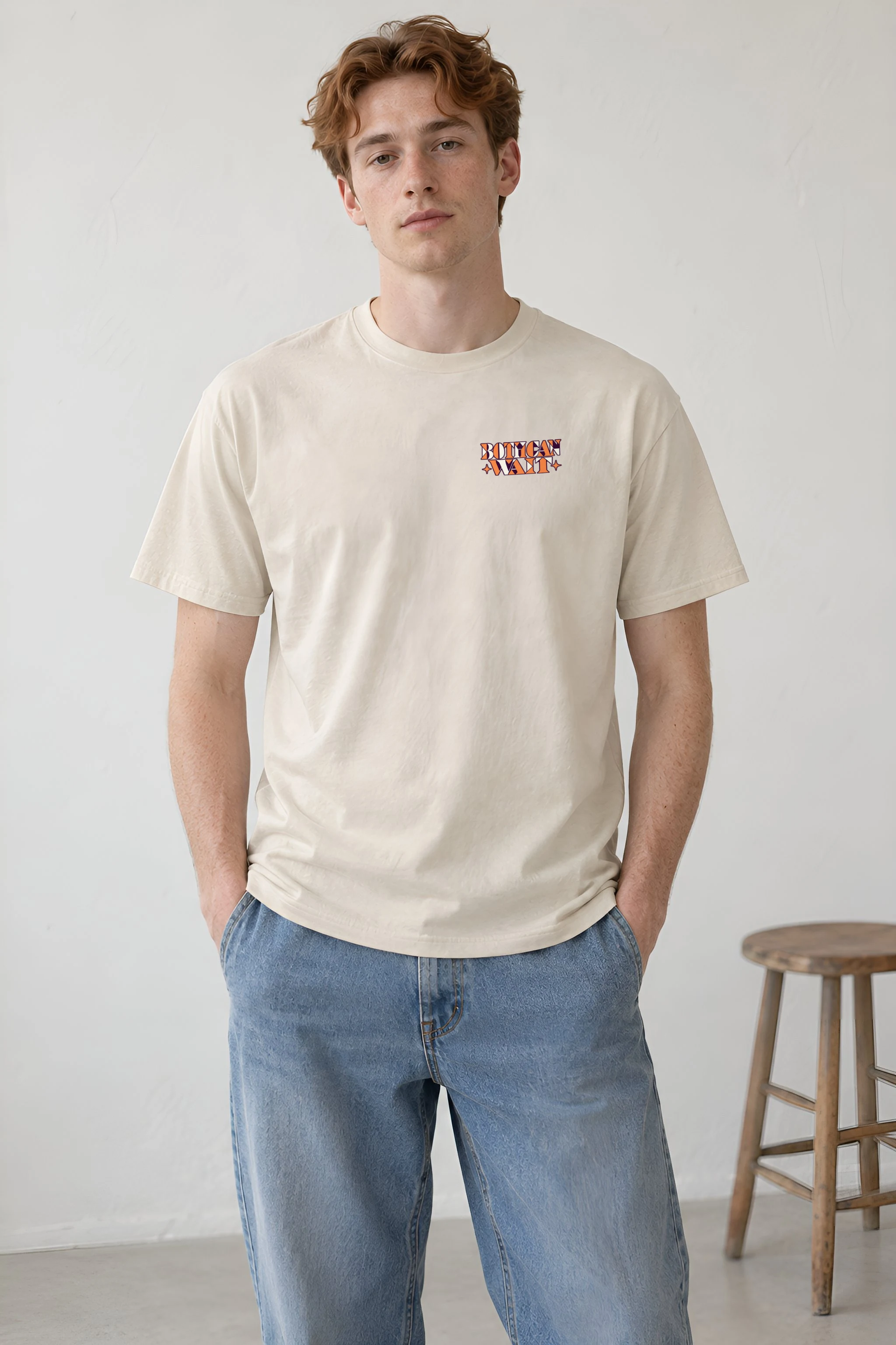 "Both Can Wait" Heavyweight Unisex Crewneck T-shirt