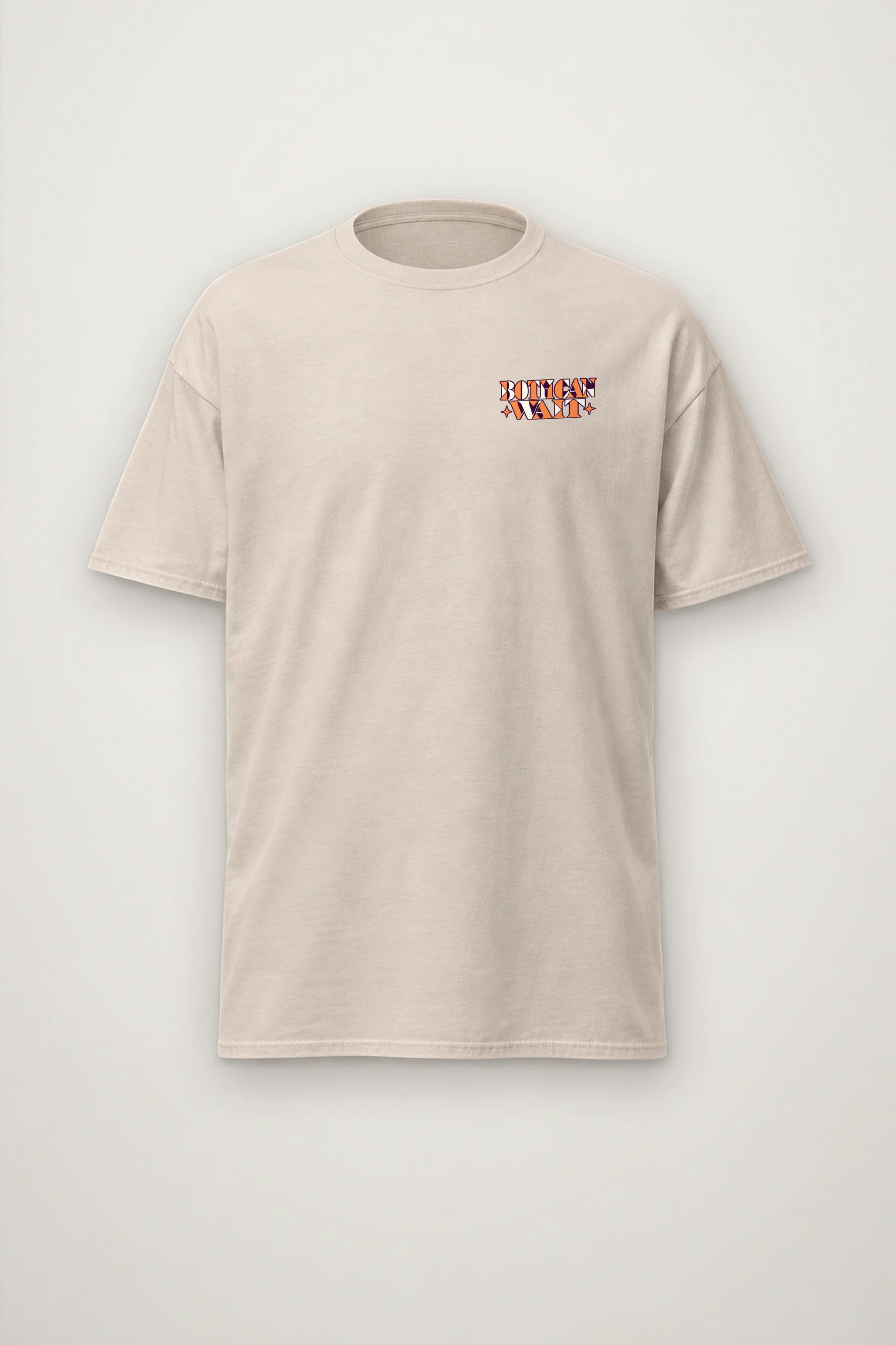 "Both Can Wait" Heavyweight Unisex Crewneck T-shirt
