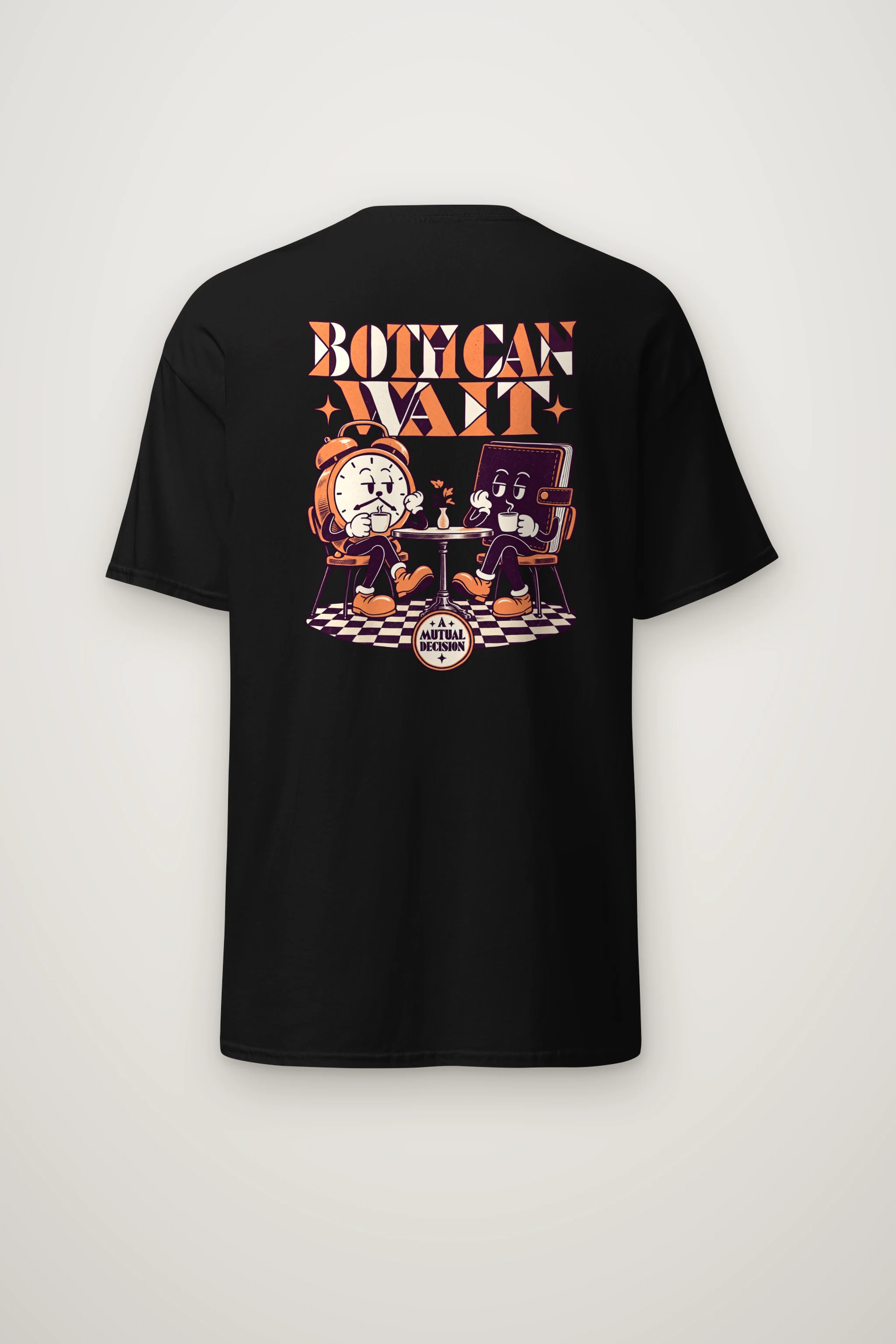 "Both Can Wait" Heavyweight Unisex Crewneck T-shirt