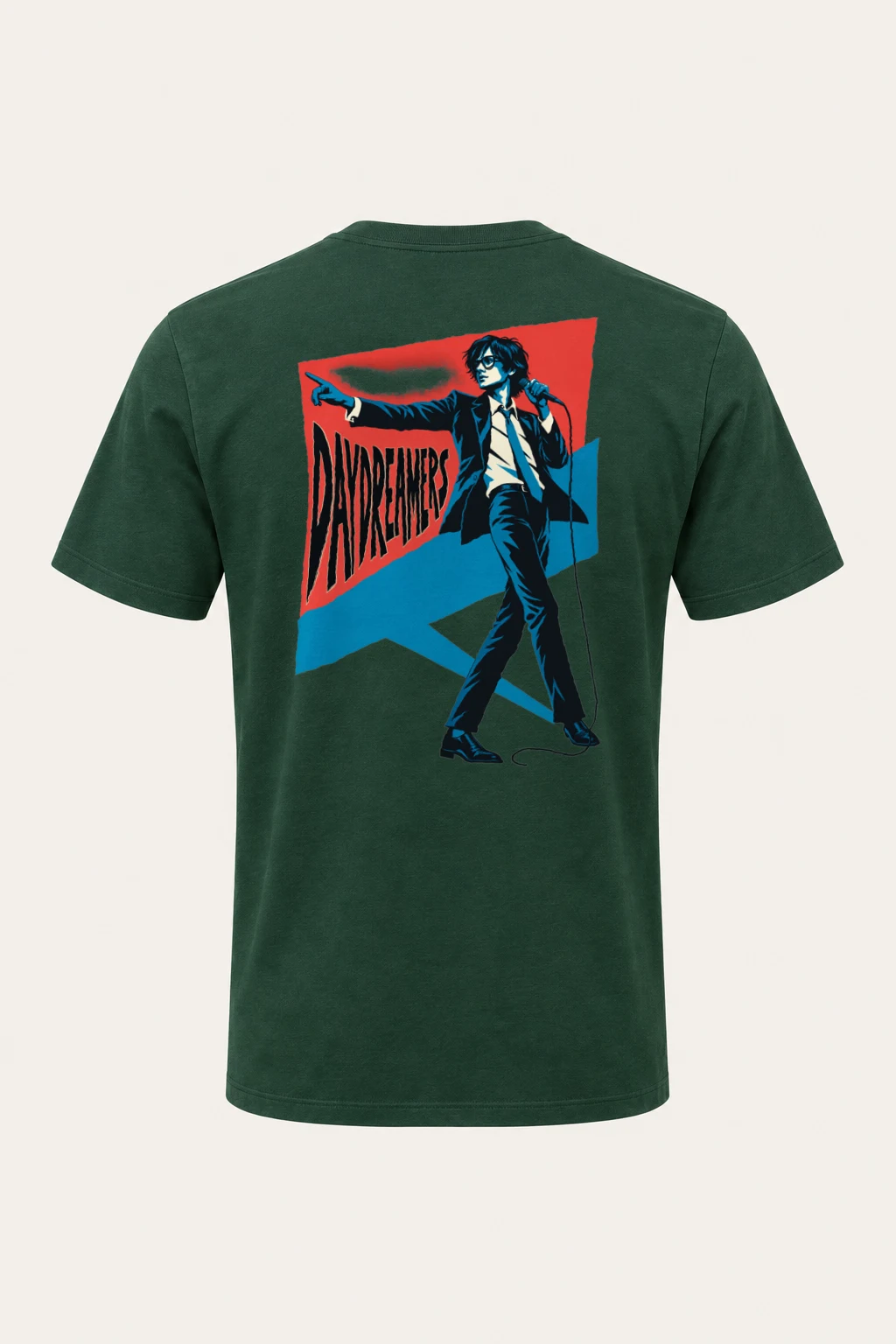 "Bowie Pop Portrait" Heavyweight Unisex Crewneck T-shirt | Gildan 5000