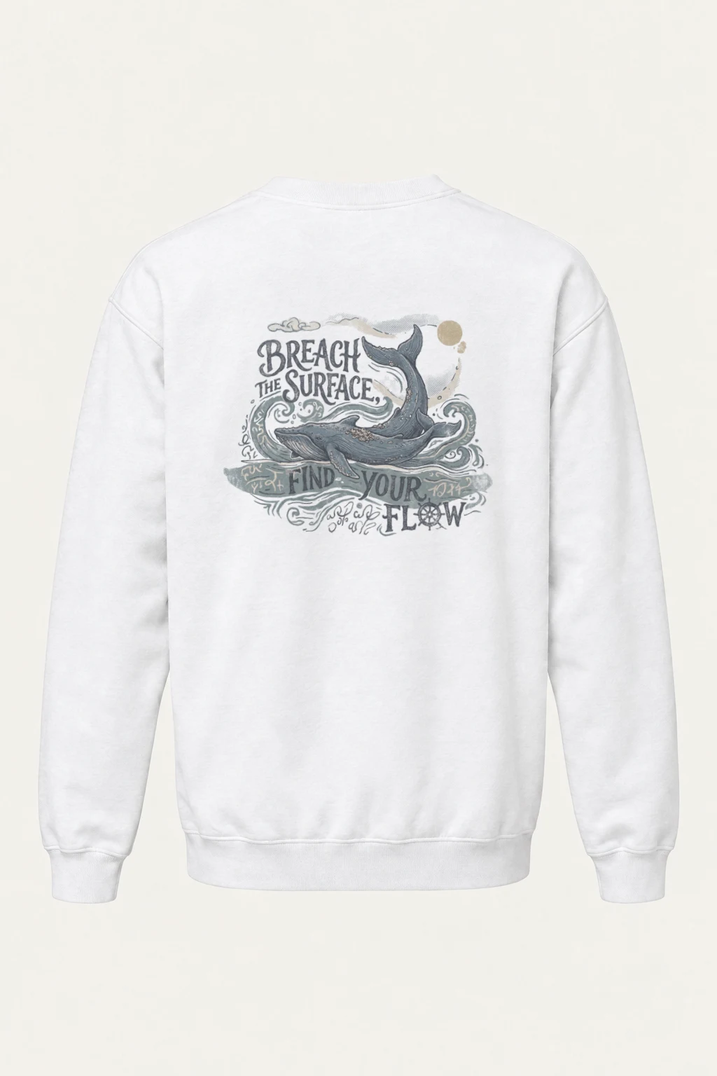 "Breach The Surface" Heavy Blend Unisex Crewneck Sweatshirt | Gildan 18000