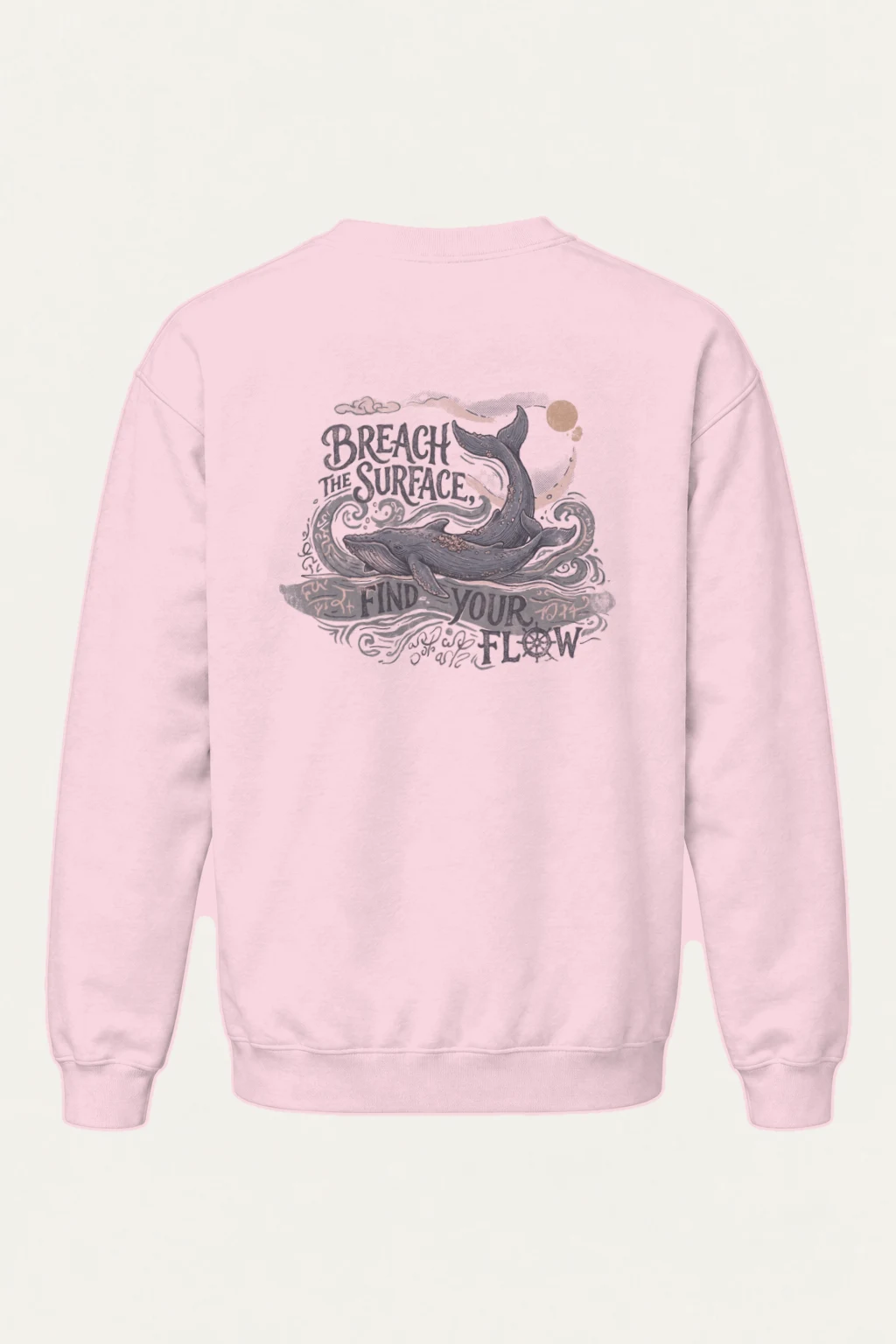 "Breach The Surface" Heavy Blend Unisex Crewneck Sweatshirt | Gildan 18000