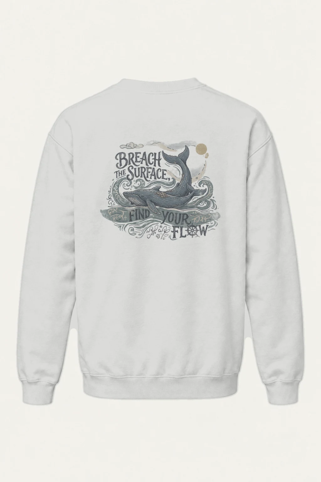 "Breach The Surface" Heavy Blend Unisex Crewneck Sweatshirt | Gildan 18000