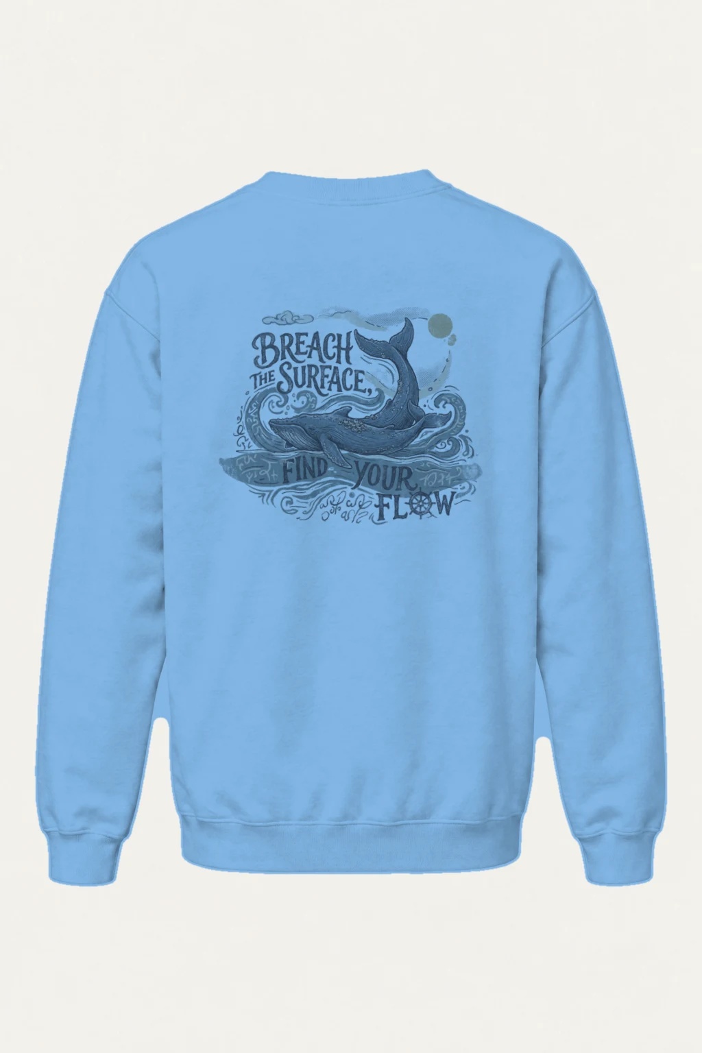 "Breach The Surface" Heavy Blend Unisex Crewneck Sweatshirt | Gildan 18000