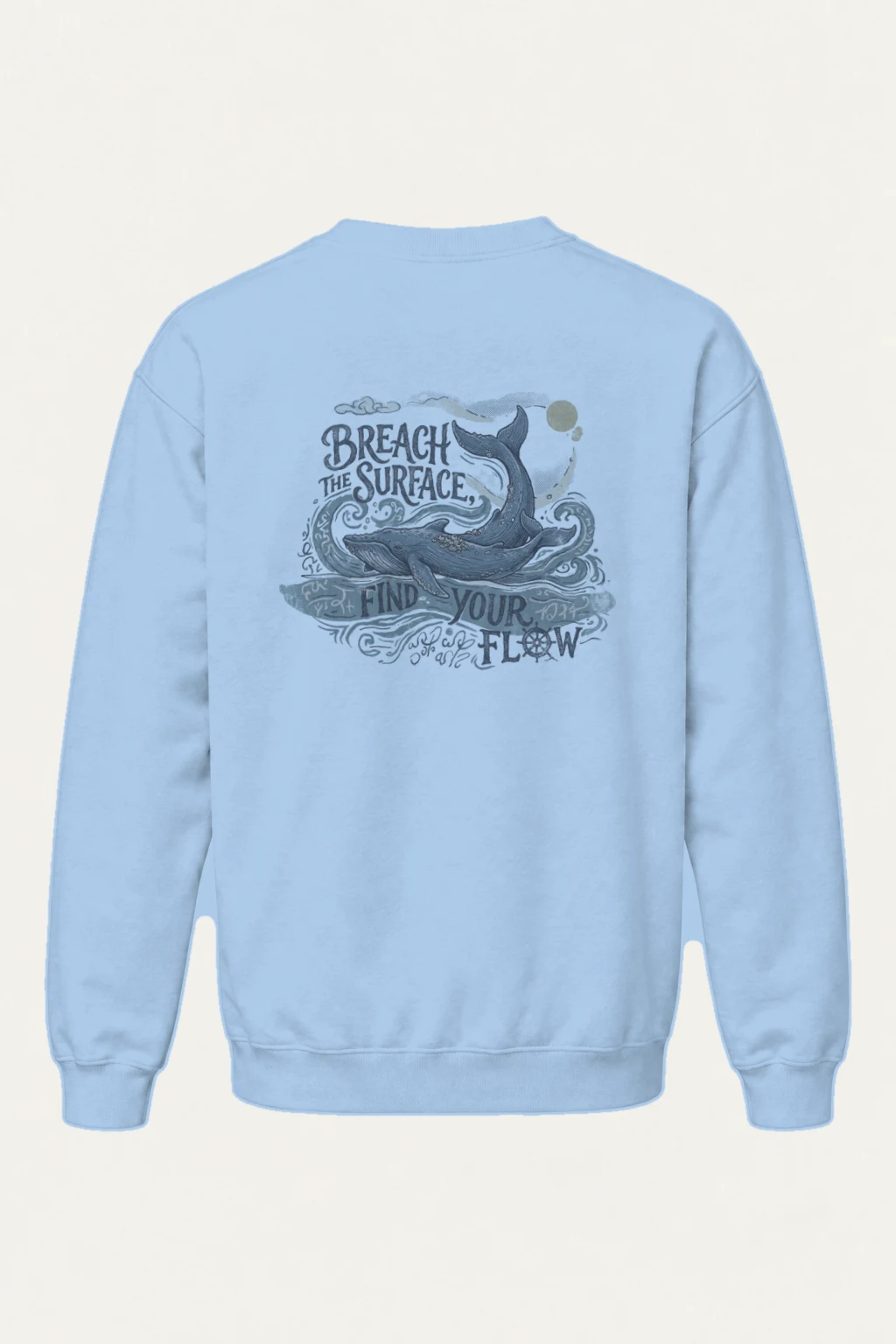 "Breach The Surface" Heavy Blend Unisex Crewneck Sweatshirt | Gildan 18000
