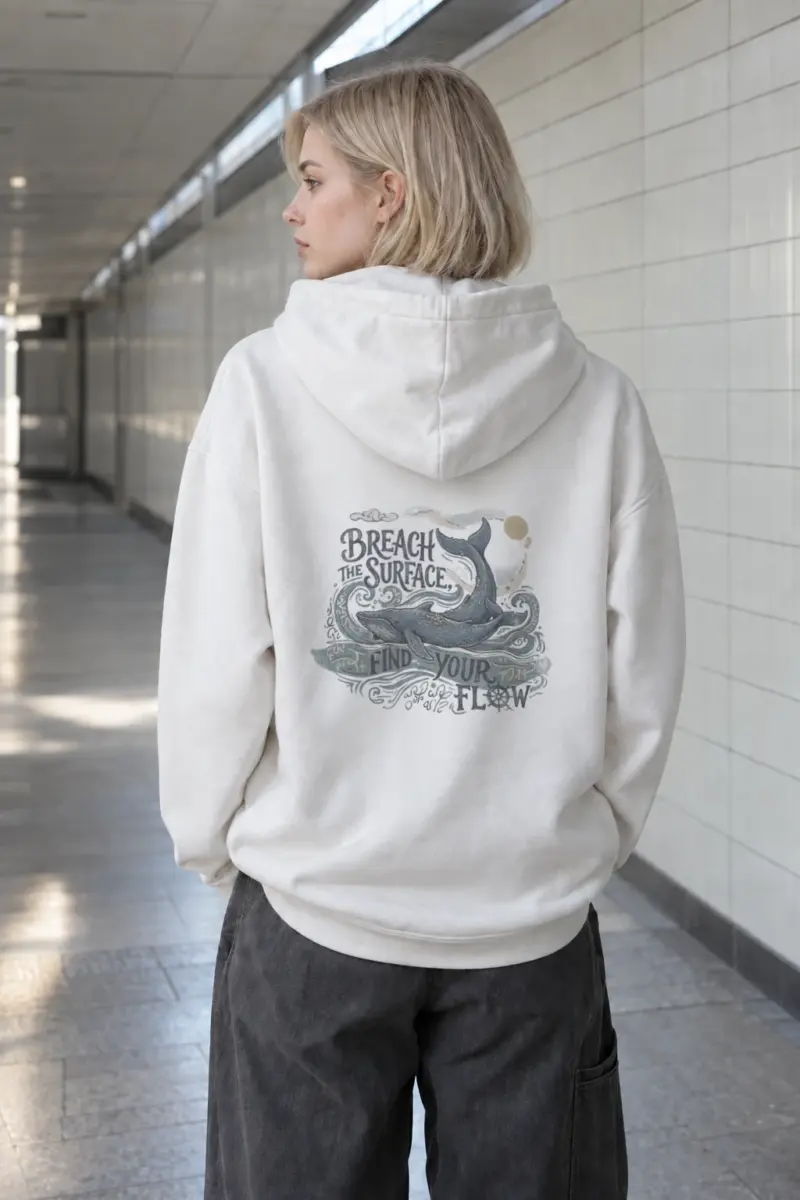 "Breach The Surface" Heavy Blend Unisex Pullover Hoodie | Gildan 18500