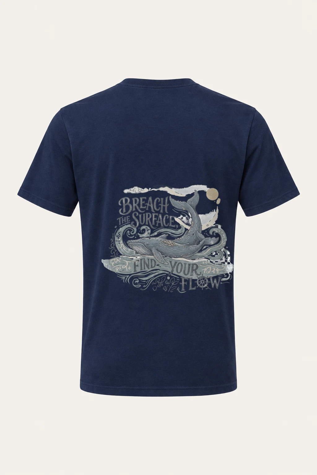 "Breach The Surface" Heavyweight Unisex Crewneck T-shirt | Gildan 5000