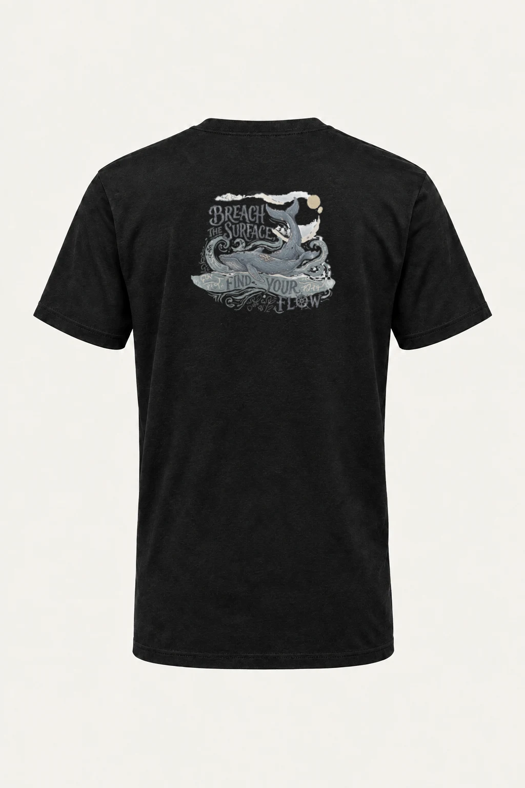 "Breach The Surface" Heavyweight Unisex Crewneck T-shirt | Gildan 5000