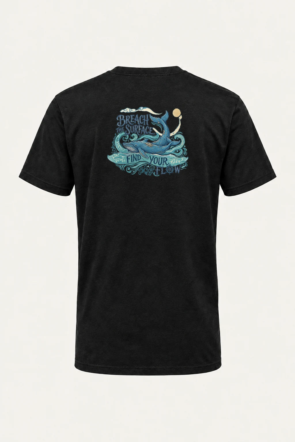 "Breach The Surface" Heavyweight Unisex Crewneck T-shirt | Gildan 5000