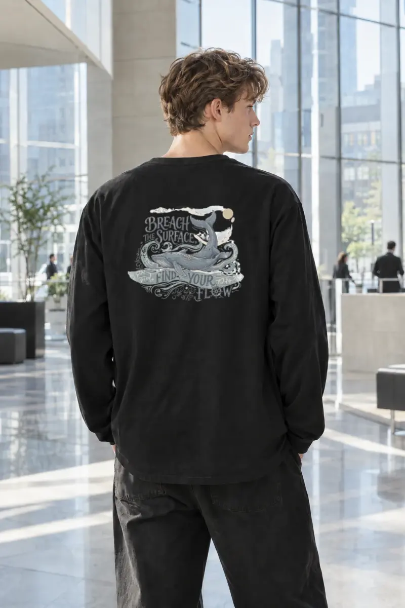 “Breach The Surface” Unisex Longsleeve T-shirt | Gildan 2400