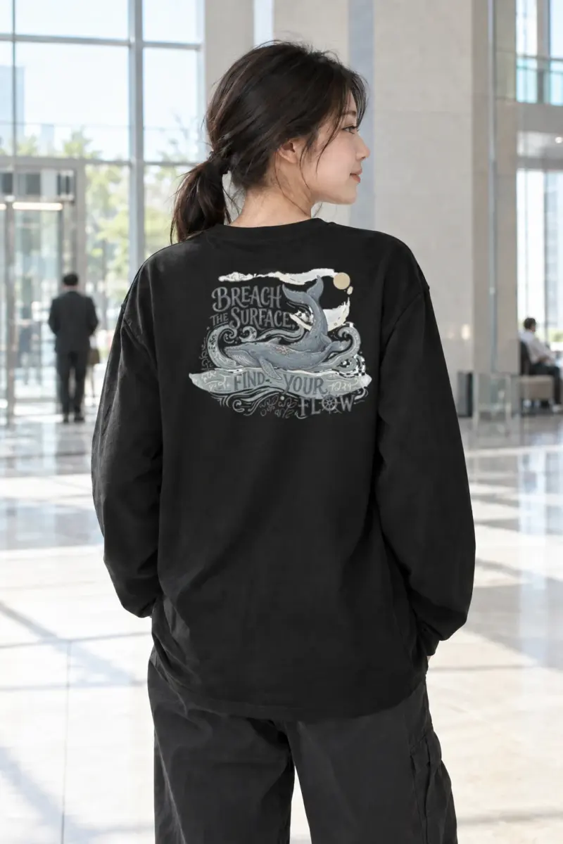 "Breach The Surface" Unisex Longsleeve T-shirt | Gildan 2400