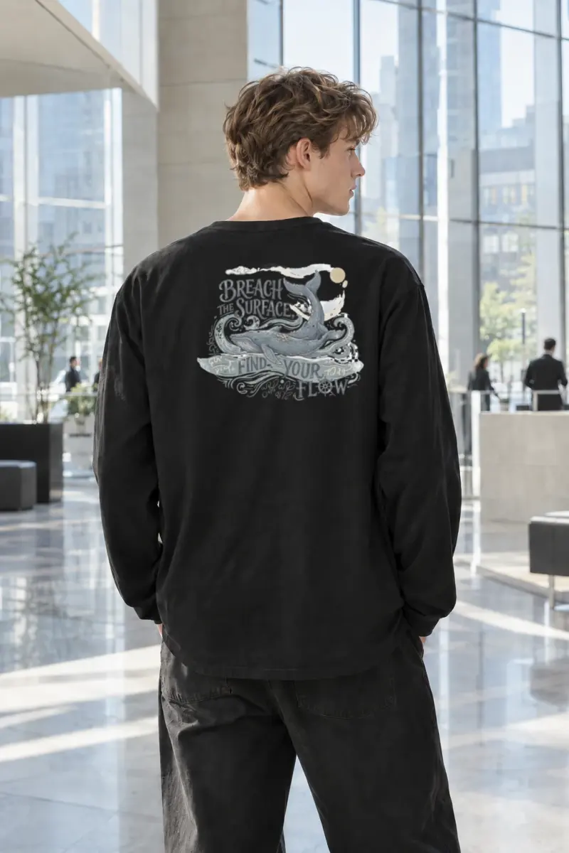 "Breach The Surface" Unisex Longsleeve T-shirt | Gildan 2400