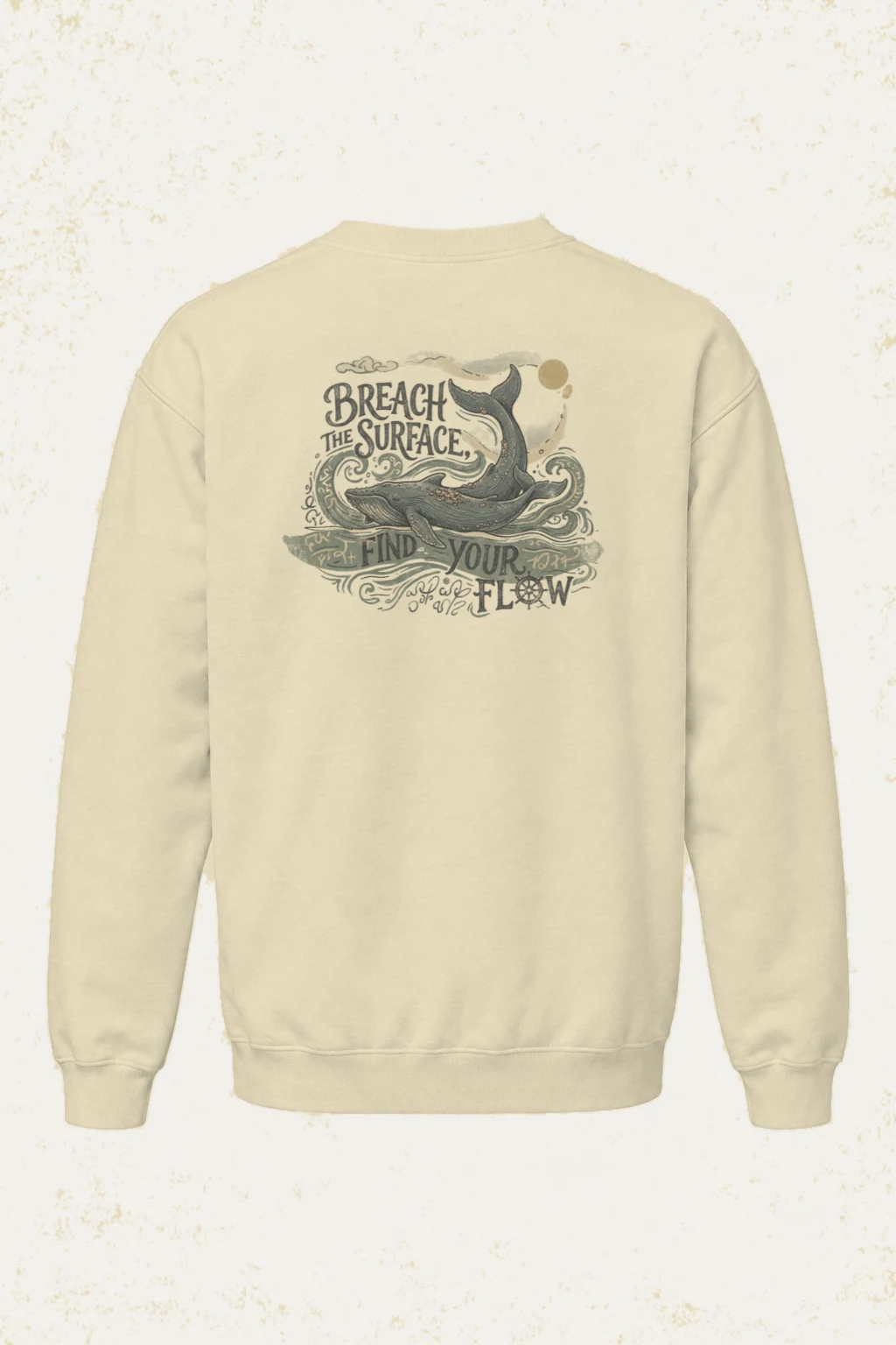 "Breach The Surface" Unisex Sponge Fleece Crewneck Sweatshirt | Bella + Canvas 3901