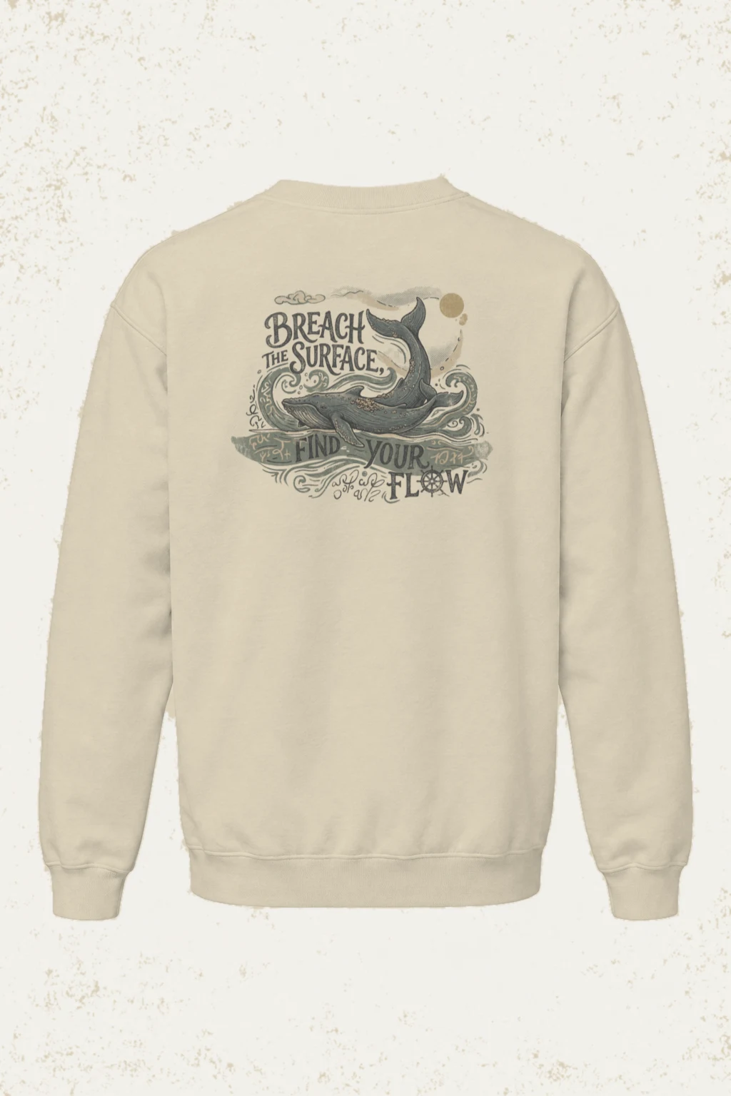 "Breach The Surface" Unisex Sponge Fleece Crewneck Sweatshirt | Bella + Canvas 3901