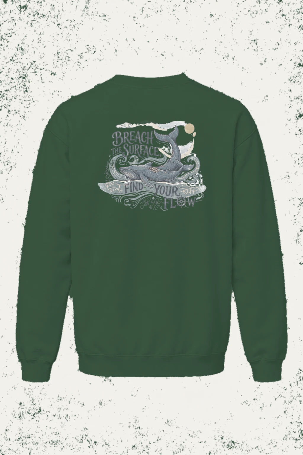 "Breach The Surface" Unisex Sponge Fleece Crewneck Sweatshirt | Bella + Canvas 3901