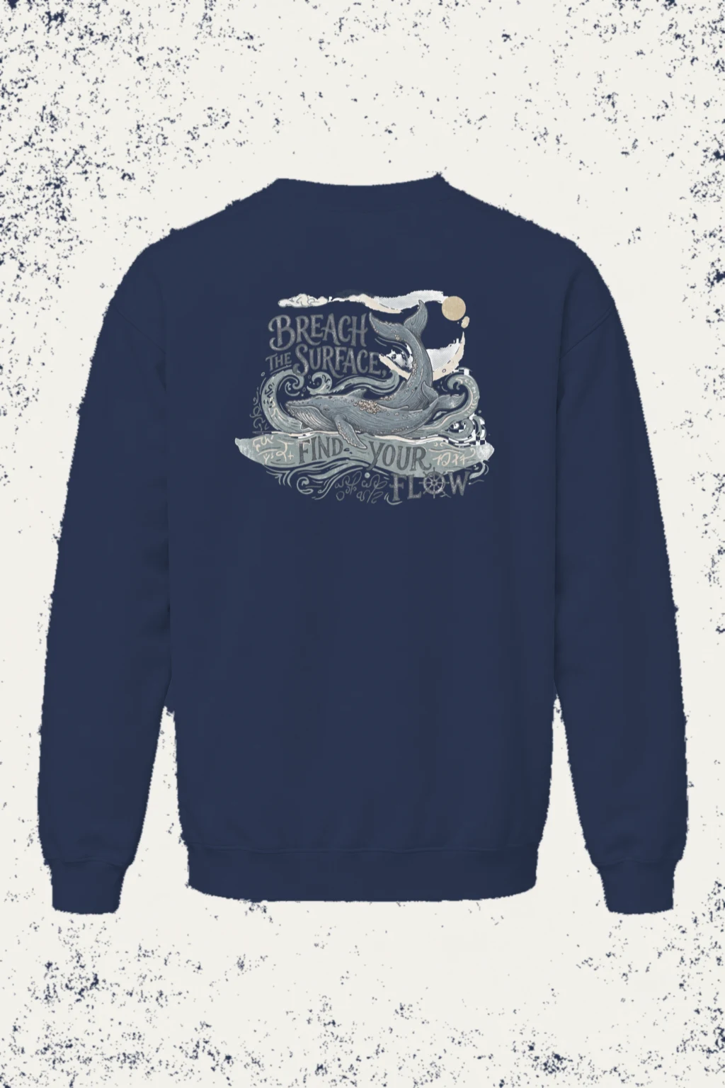 "Breach The Surface" Unisex Sponge Fleece Crewneck Sweatshirt | Bella + Canvas 3901