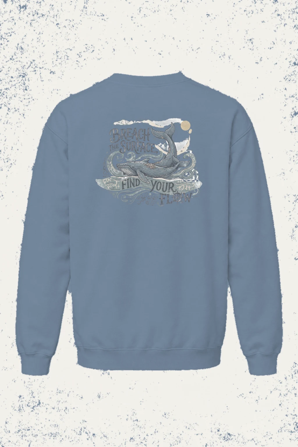 "Breach The Surface" Unisex Sponge Fleece Crewneck Sweatshirt | Bella + Canvas 3901