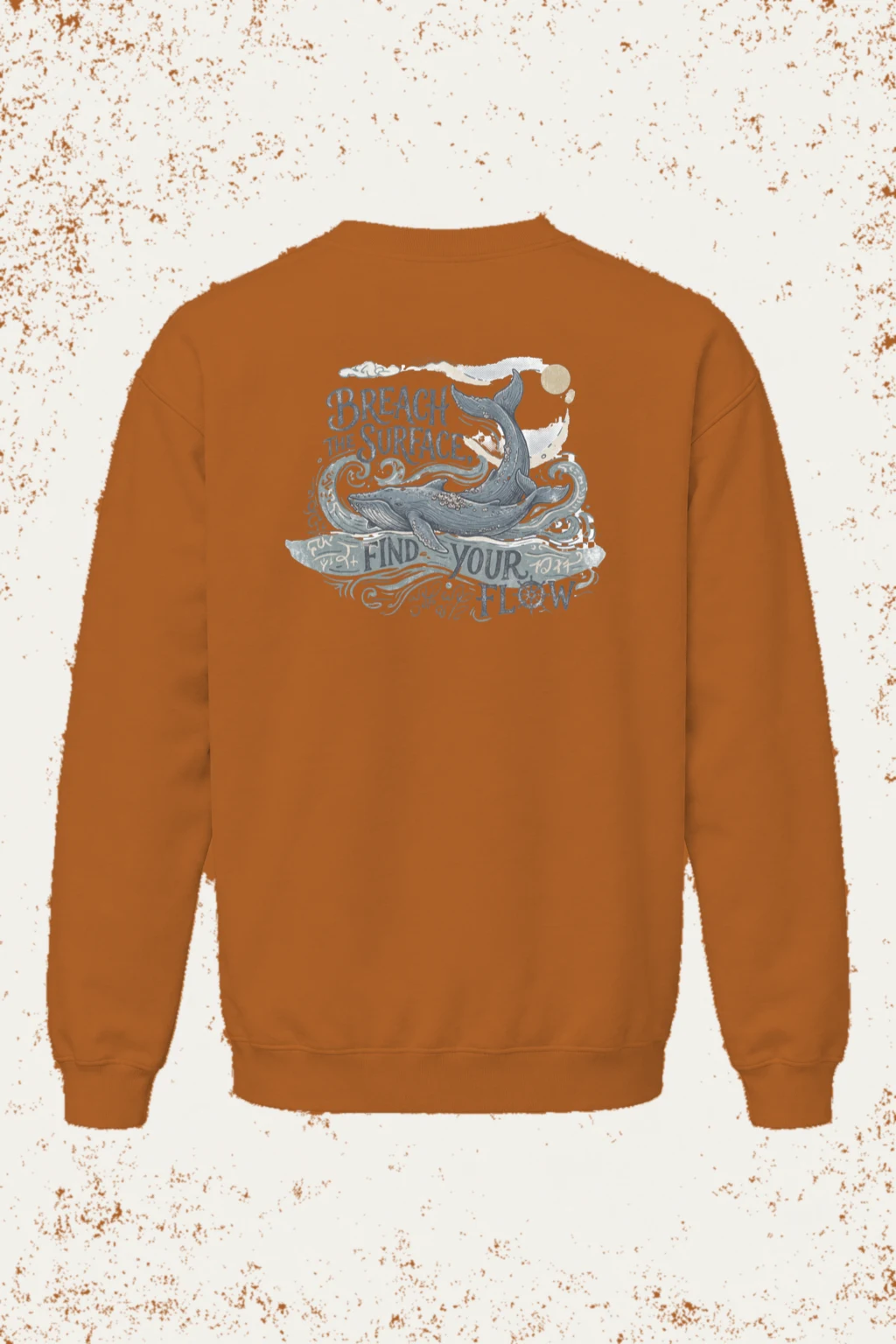 "Breach The Surface" Unisex Sponge Fleece Crewneck Sweatshirt | Bella + Canvas 3901