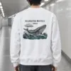 "Breaching Blue Whale" Heavy Blend Unisex Crewneck Sweatshirt