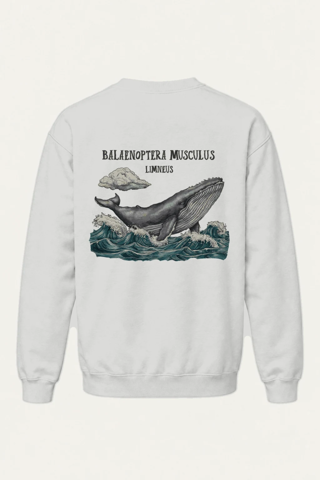 "Breaching Blue Whale" Heavy Blend Unisex Crewneck Sweatshirt