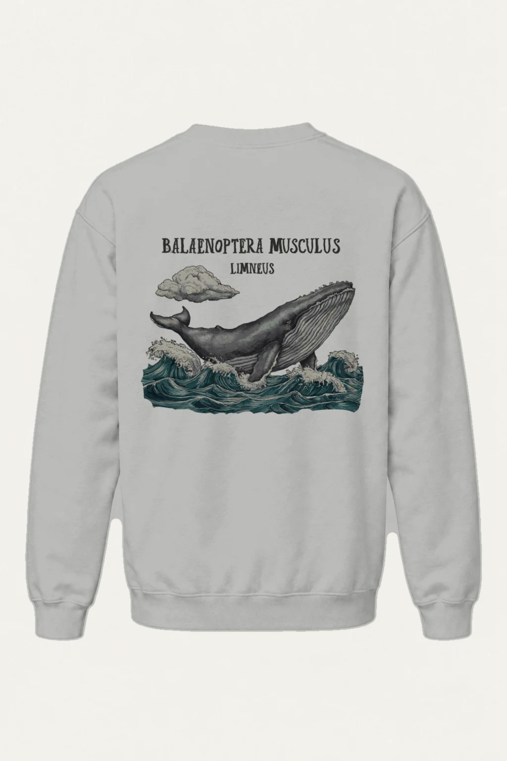"Breaching Blue Whale" Heavy Blend Unisex Crewneck Sweatshirt
