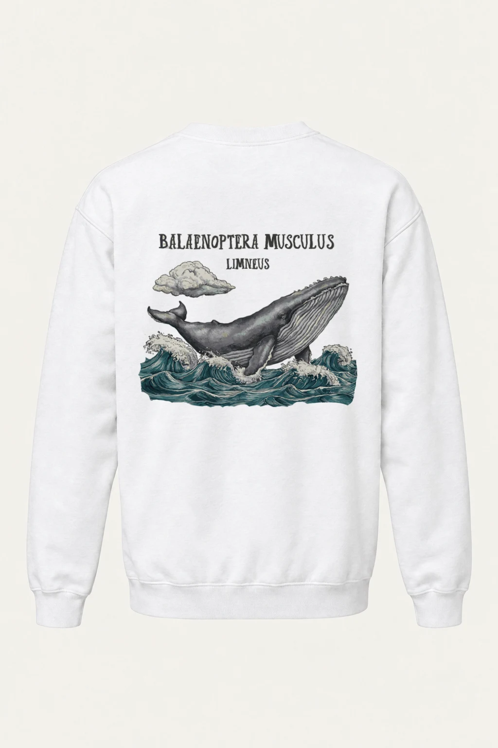 "Breaching Blue Whale" Heavy Blend Unisex Crewneck Sweatshirt