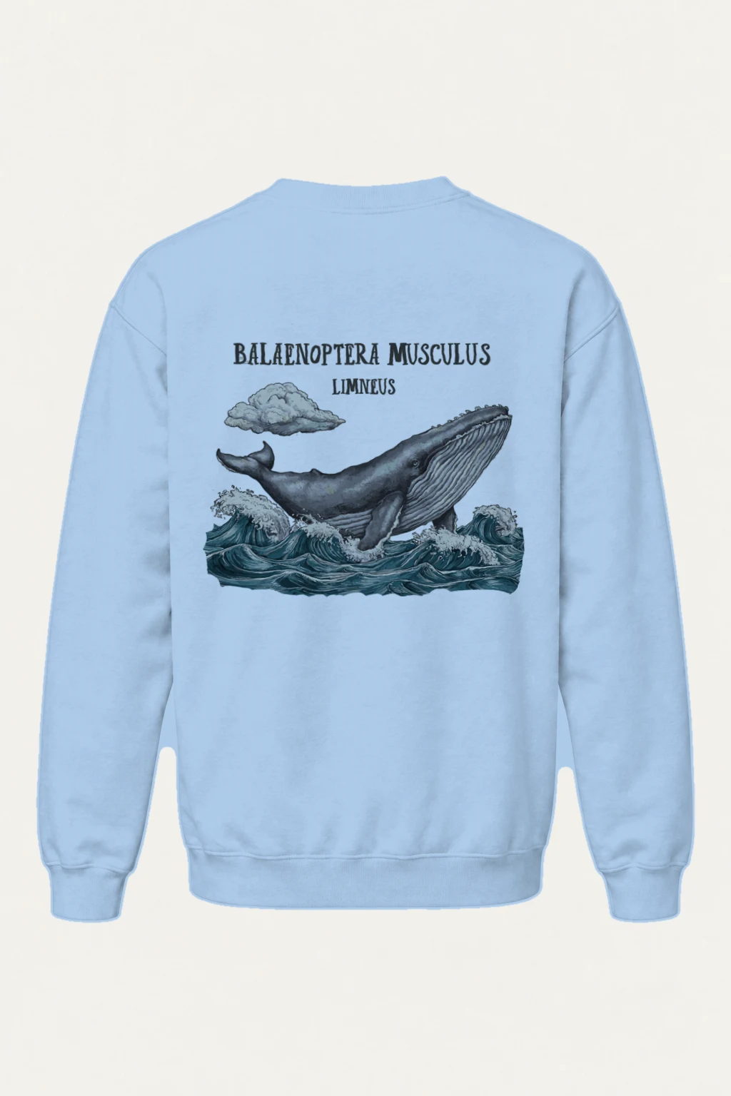 "Breaching Blue Whale" Heavy Blend Unisex Crewneck Sweatshirt