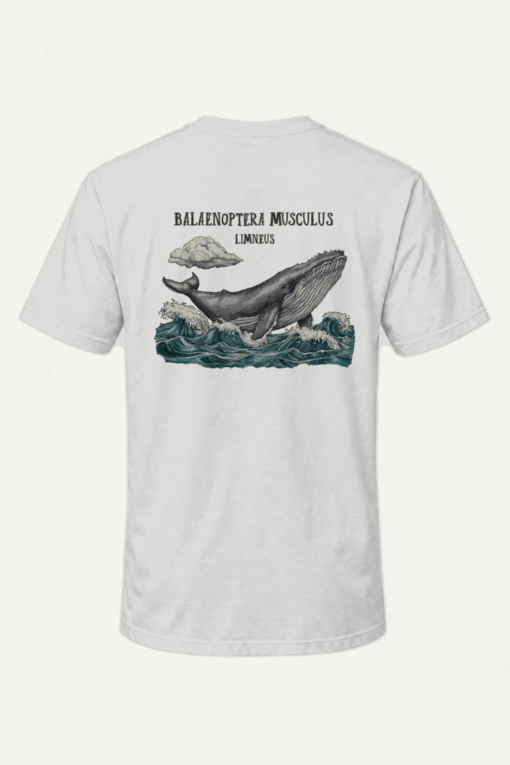 "Breaching Blue Whale" Heavyweight Unisex Crewneck T-shirt | Gildan 5000