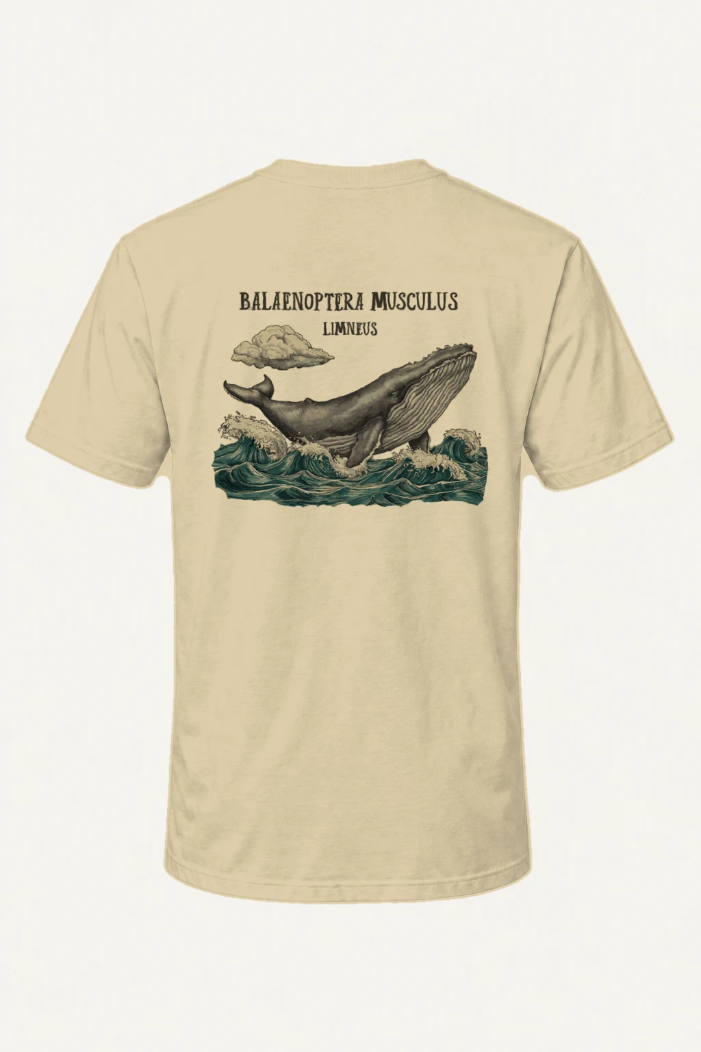 "Breaching Blue Whale" Heavyweight Unisex Crewneck T-shirt | Gildan 5000