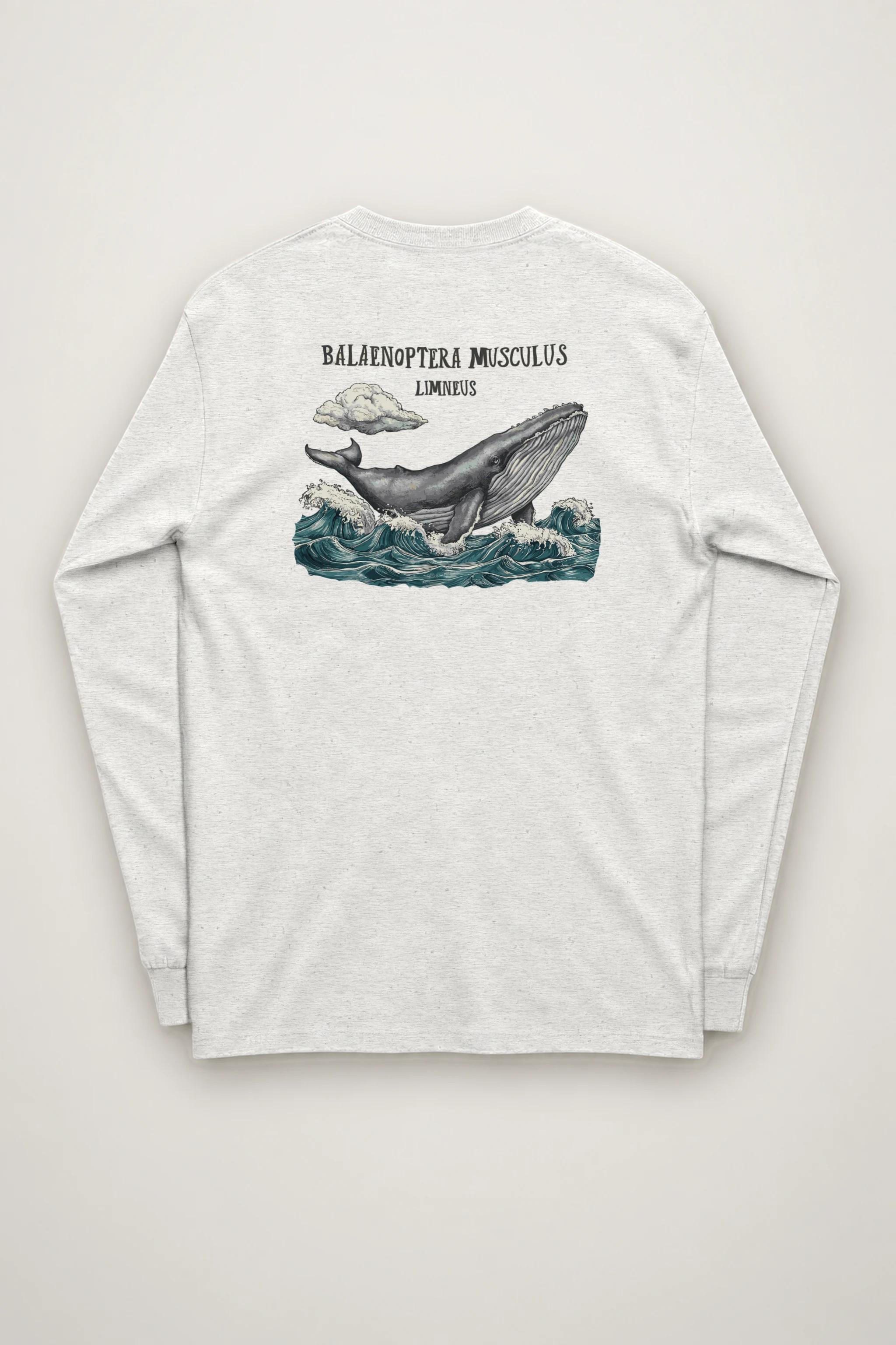 "Breaching Blue Whale" Unisex Longsleeve T-shirt