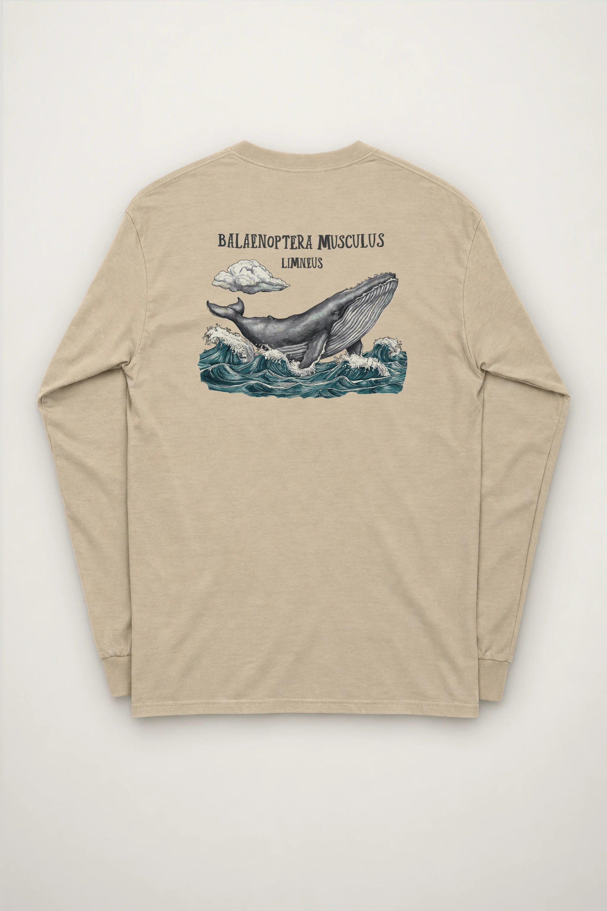 "Breaching Blue Whale" Unisex Longsleeve T-shirt